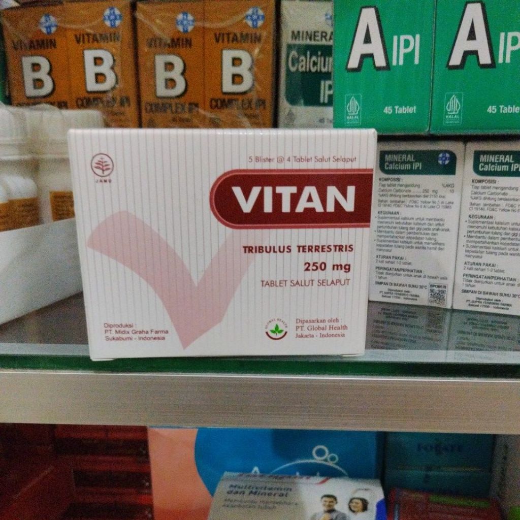 Vitan Tablet Tribulus Terrestris 250mg - Membantu Meningkatkan Stamina