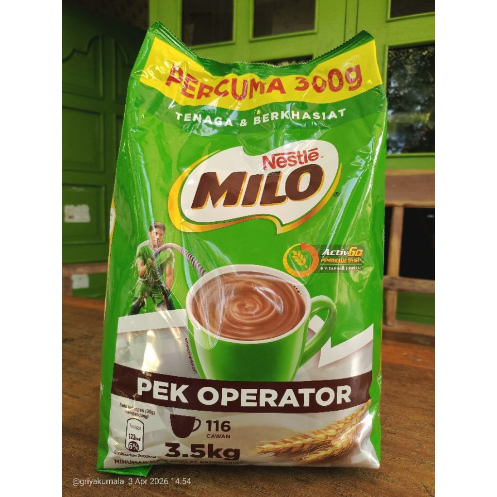 Milo 3.5 kg ori malaysia / milo 3.2 kg free 300 gr malaysia