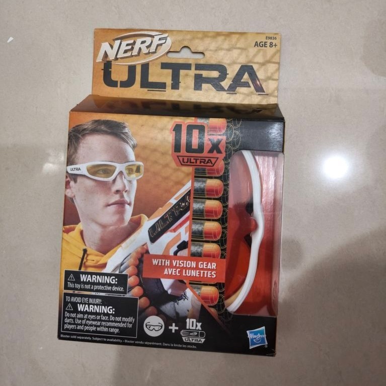nerf ultra with vision gear avec lunettes
