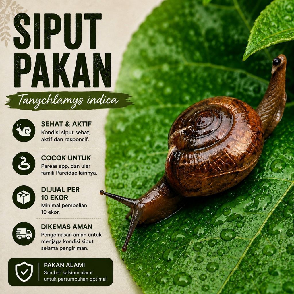 Pakan Alami Ular Siput (10 +bonus)