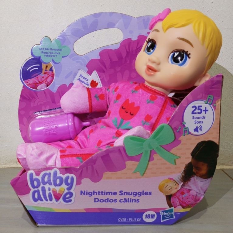 Baby Alive Nighttime Snuggles Mainan boneka Baby Alive