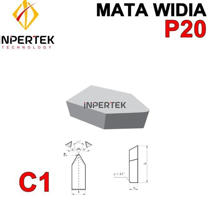 AYWANE SATUAN Mata Widia C125 P20 Betel Tip Widia Mata Bubut C125 P20 Widia