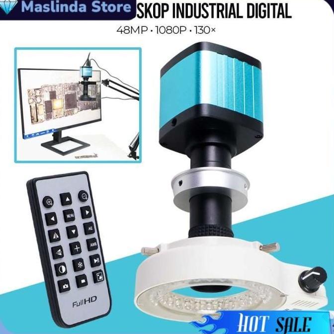 BARIKIZIX Kamera Mikroskop Industrial Digital 48MP 1080P 130X