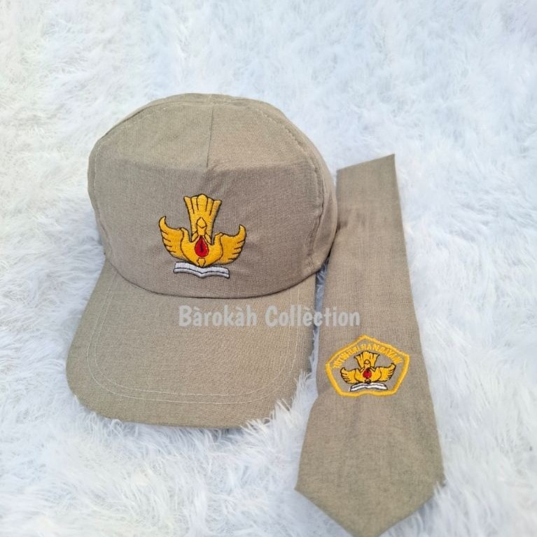 topi sekolah sma smk abu tetrek | topi sd smp sma smk pramuka topi sekolah seragam sekolah logo bord