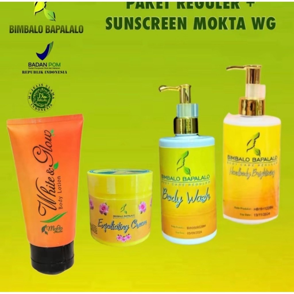 paket reguler bimbalo + sunscreeen mokta bimbalo