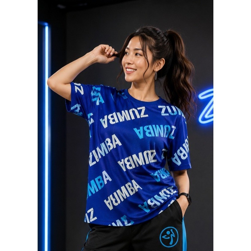 ZWEAR ATASAN OLAHRAGA ZUMBA NAVY