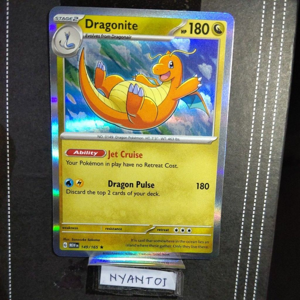 Dragonite 149/165 English Holo Rare Original Scarlet & Violet 151 TCG