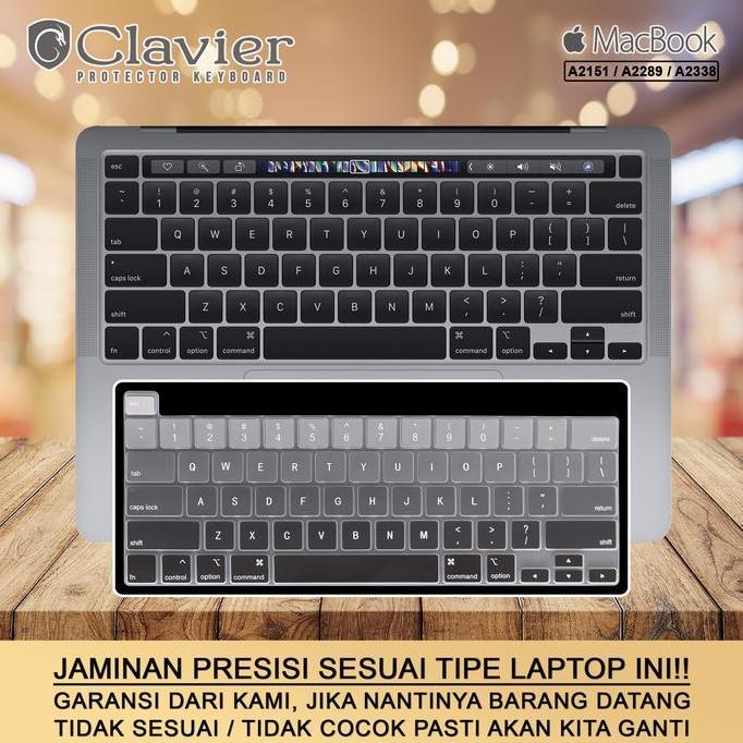 Keyboard Protector Cover Kompatibel untuk Macbook Pro 13 2020 A2289 MXK32 MXK52 Silikon