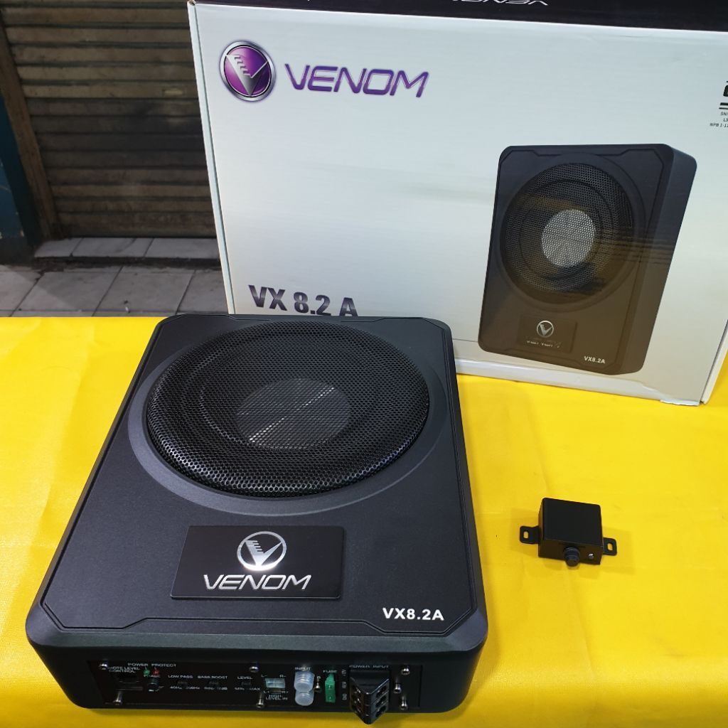 Subwoofer Kolong VENOM VX 8.2A AKTIF 8 INCH sub aktif kolong jok bass mobil second