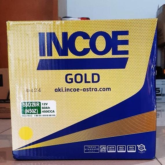 Aki Mobil Colt Diesel, Timor, Kijang Kapsul Incoe Gold N50Z Aki Basah