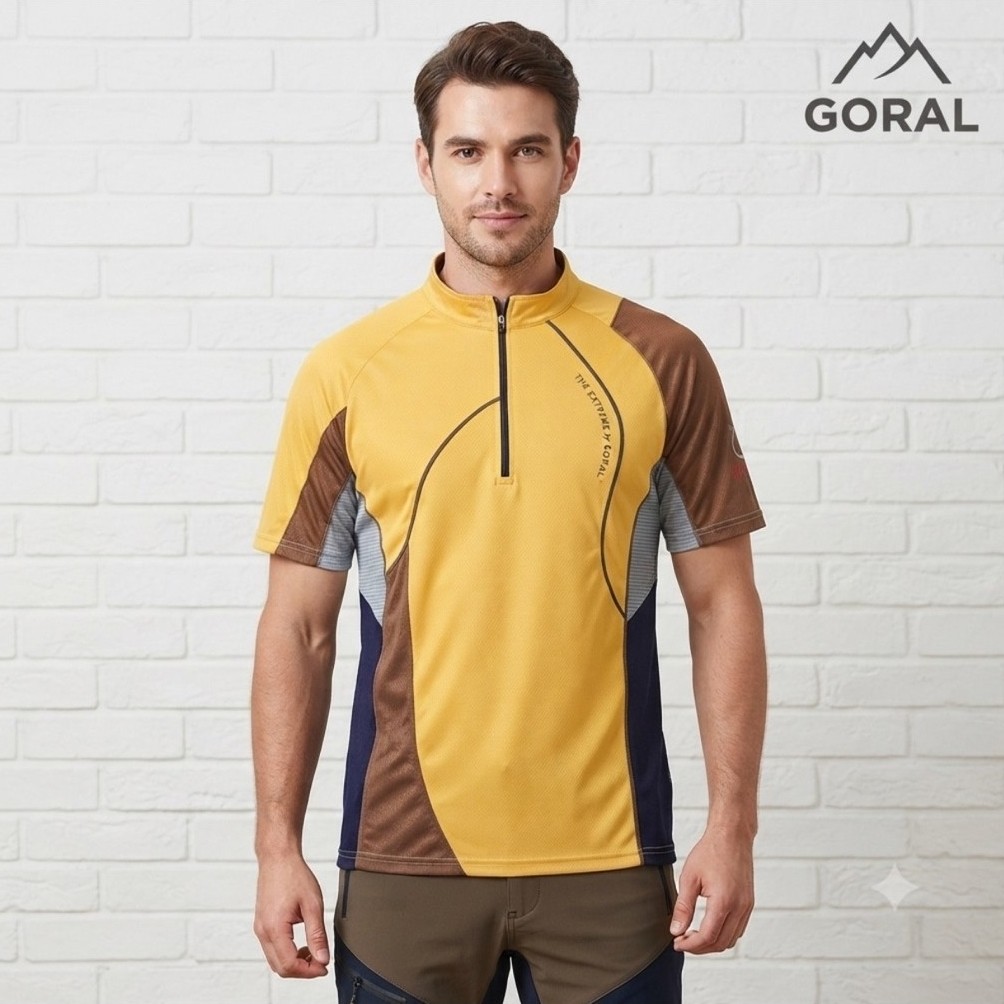 Kaos Olahraga Pria GORAL OUTDOOR Hiking Size L Branded Second Preloved