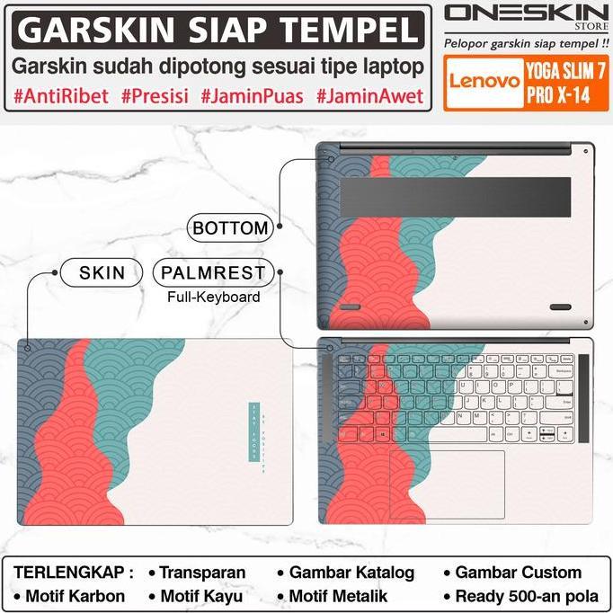 NEW Precut Garskin Sticker Laptop Skin Perfect Fit Kompatibel untuk Lenovo Yoga Slim 7 7i ProX-14 14