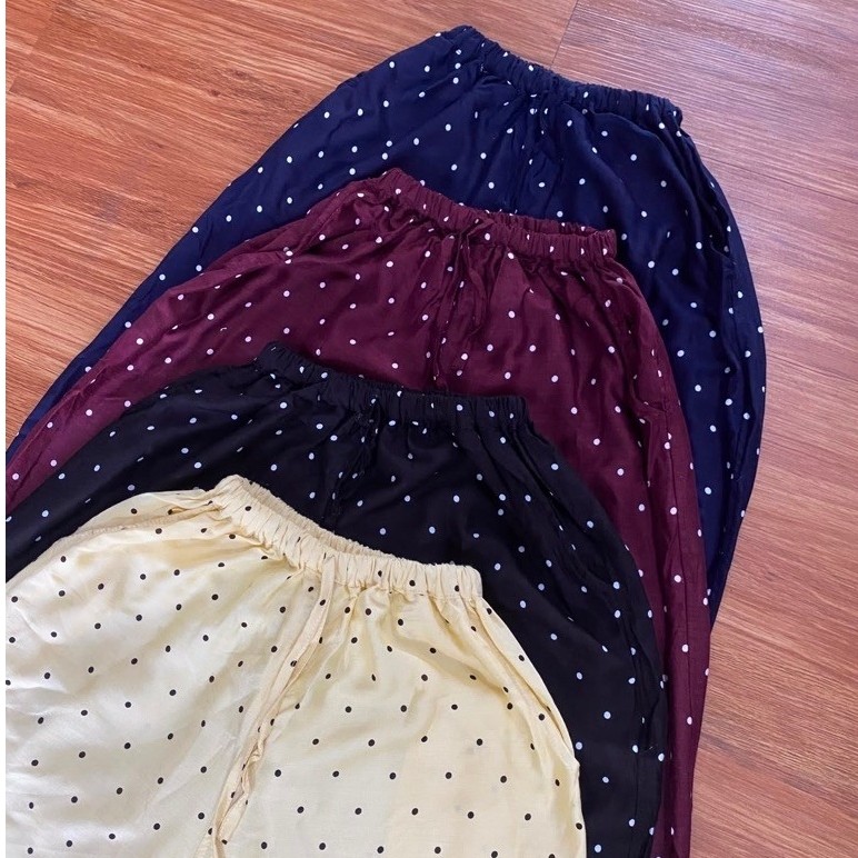 Celana Kulot Polkadot Warna-warni untuk Wanita Nyaman dan Stylish dengan Desain Polkadot Menarik