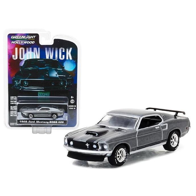 44780-E GREENLIGHT 1969 FORD MUSTANG BOSS 429 HOLLYWOOD JOHN WICK
