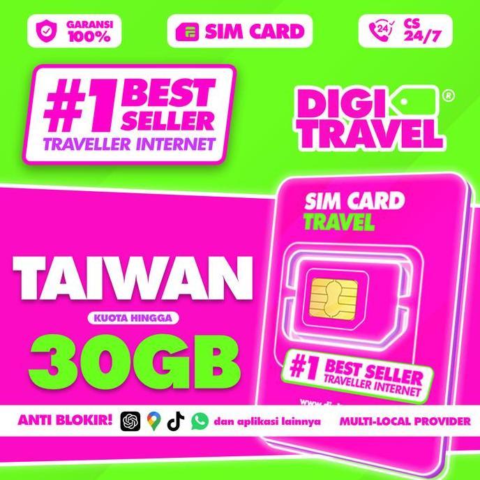 SIM Card Taiwan Taipei Kuota Besar Data Internet | Simcard Taiwan Kuota | SIM Card Simcard Roaming |