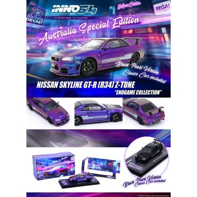 IN64-R34ZT-ENDGAME Inno64 Nissan R34 Endgame Australia Diecast