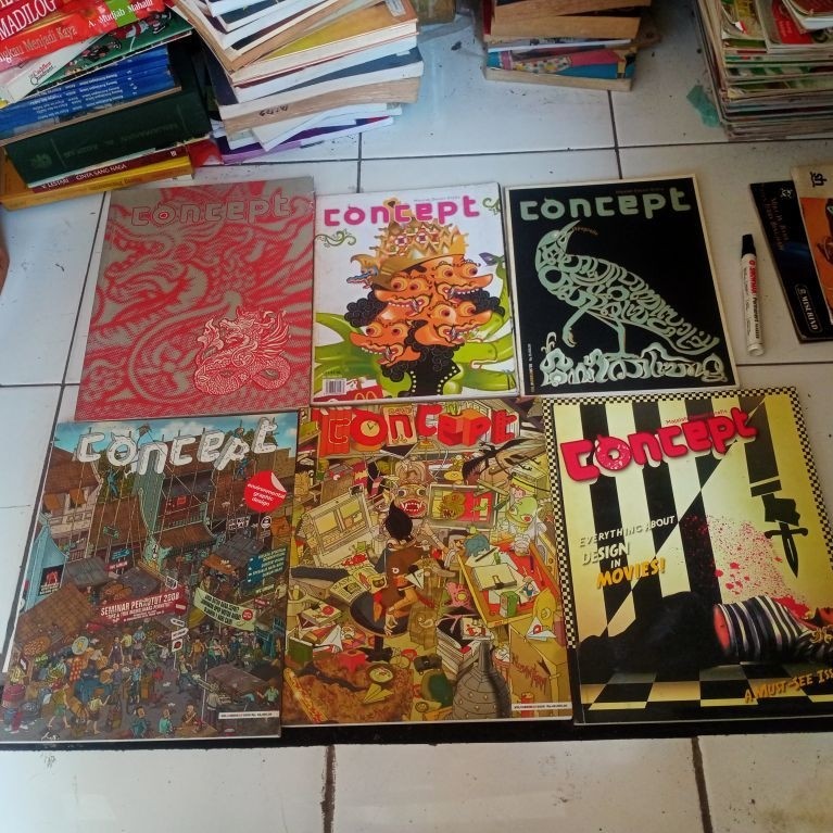 Majalah Desain Grafis Concept Bisa Pilih Nomor