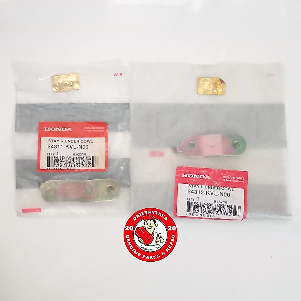 BESI DUDUKAN BRACKET STAY LEGSHIELD LEGSIL TEBENG HONDA SUPRA X 125 BATMAN ORIGINAL 64311 64312-KVL-