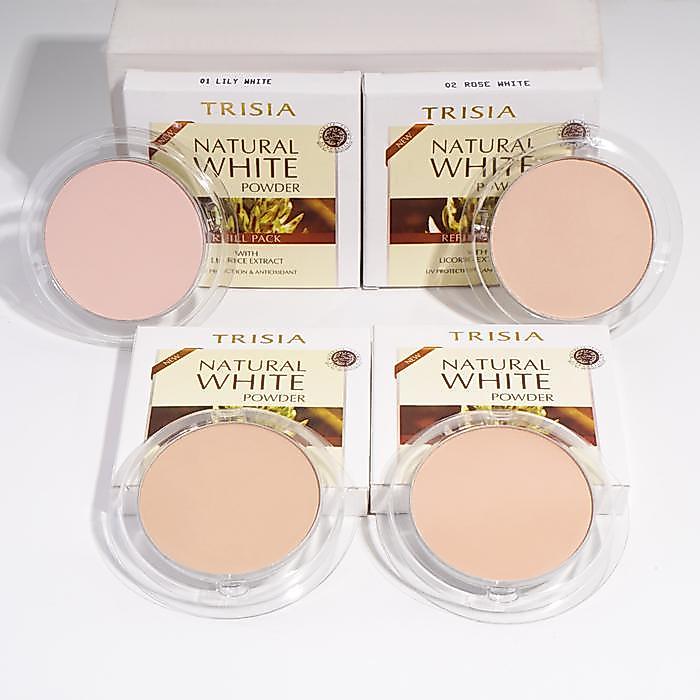 Original [Buy 1 Get 1 Free] Trisia Refill Two Way Cake Pressed Powder - Natural White - Refill Bedak