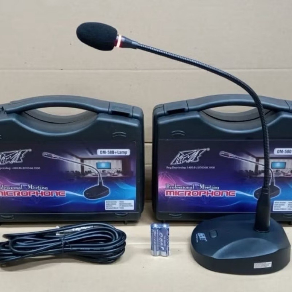 MIC MEJA PEWIE DM-580 LAMPU KOPER PLASTIK / MIC MEJA PODIUM PEWIE DM-580
