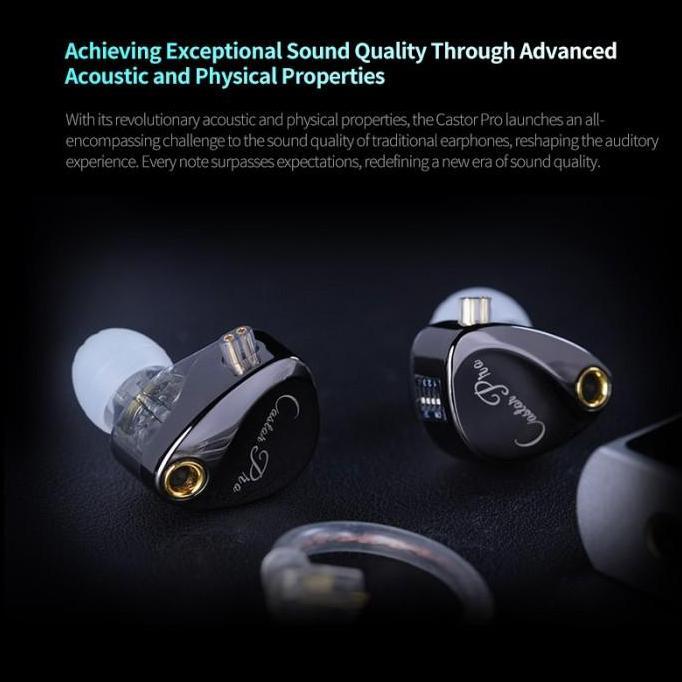 Soundkita- Kz Castor Pro Dual Dd In Ear Metal Earphone
