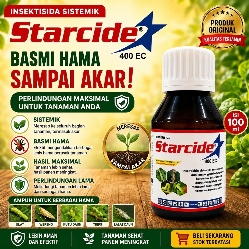 Starcide 400 EC 100ml – Insektisida Sistemik untuk Mengendalikan Hama Tanaman