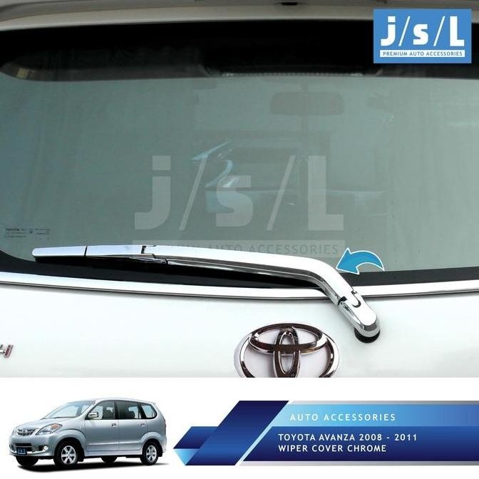 TOYOTA AVANZA 2008 2011 WIPER COVER CHROME JSL HIGH QUALITY