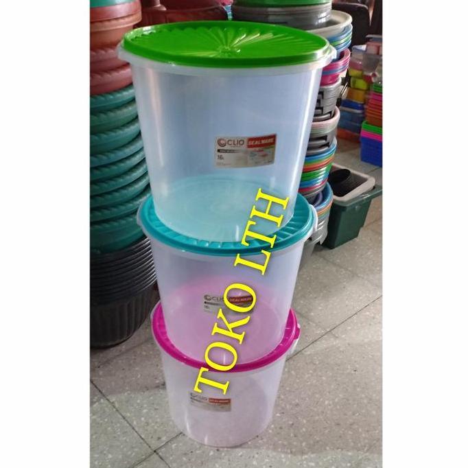 Bekalkamu- Toples Plastik 16 Liter / Sealre Jumbo Keler Peyek Kue Kerupuk