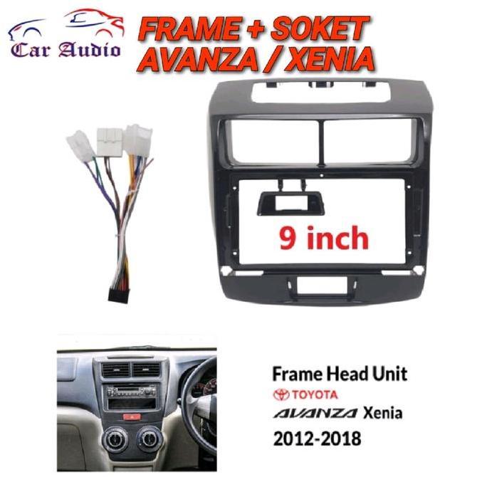 Wexx- Frame Avanza 9 Inch Frame Xenia 9 Inch Frame Head Unit Android Avanza Xenia 9" Inchi