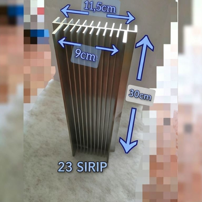 heatsink pendingin 3U 30cm BUILT UP HS 3u 30cm heat sink