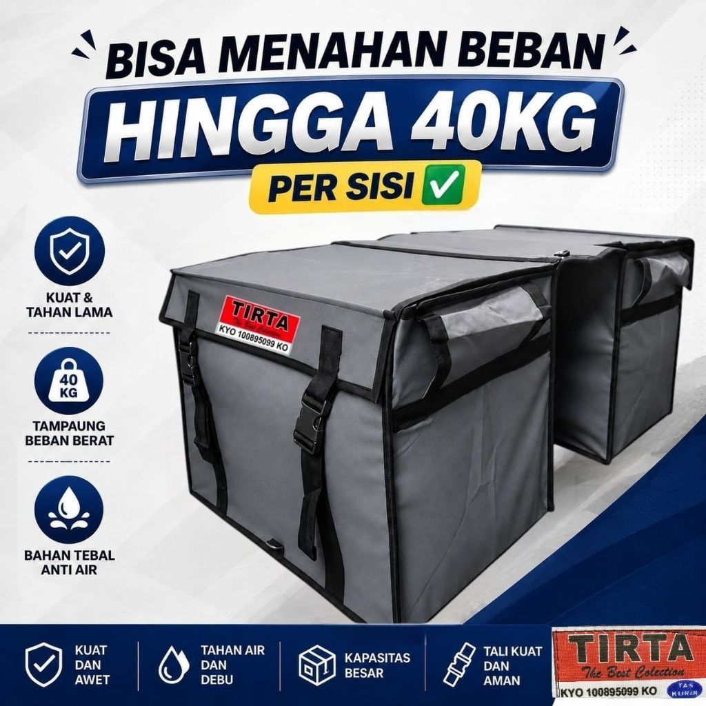 Obrok Motor Srandul Tas Obrok Motor Srandul Kurir Kapasitas Besar, Bahan Tebal & Kokoh