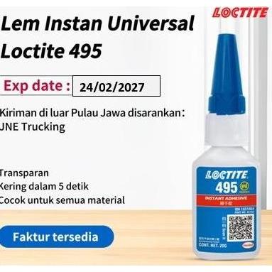 LOCTITE 495 /401 /460 /406 /480 Lem Instan Universal 20g