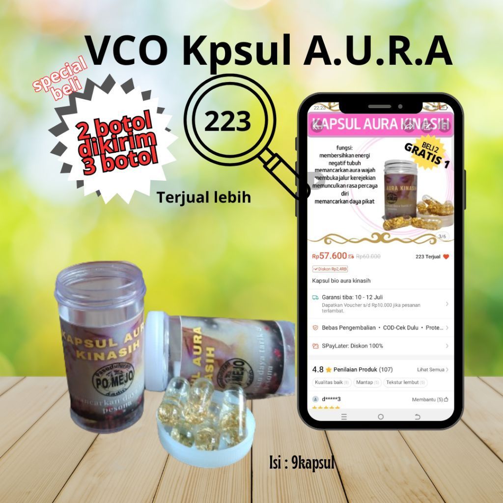 Bio aura kapsul vco minyak kelapa