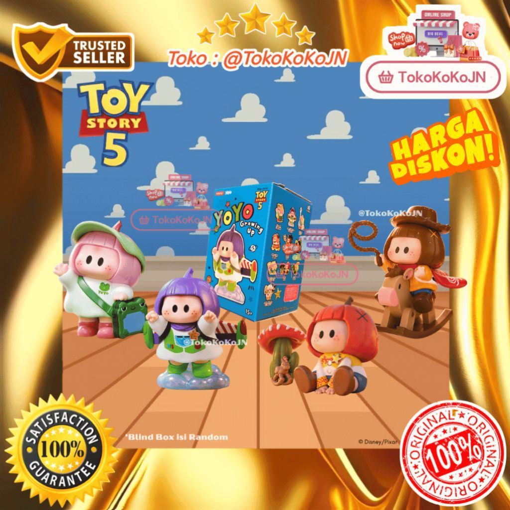 Blind Box Yoyo x Toy Story 5 Growing Up Collection Figure Surprise Box Blind Box Figure Miniso [Rand