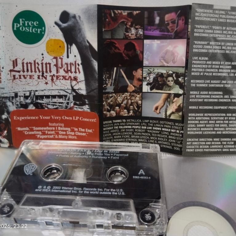 kaset pita Linkin park _ Live in texas