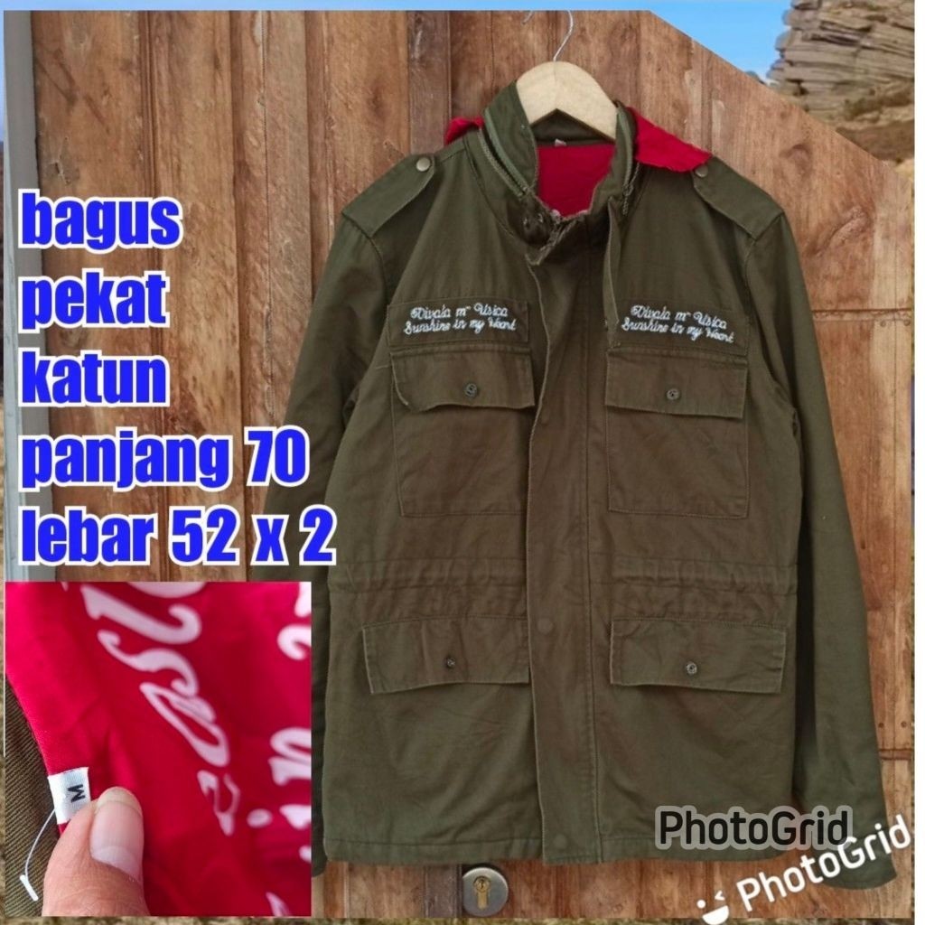 jaket parka army military green hijau m65 fashion korea