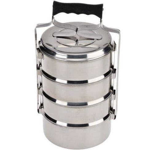 New Product Maspion Rantang Stainless Steel Susun 4 Rantang 16Cm Bekal 4Susun 16/4 16 Cm 4 Susun