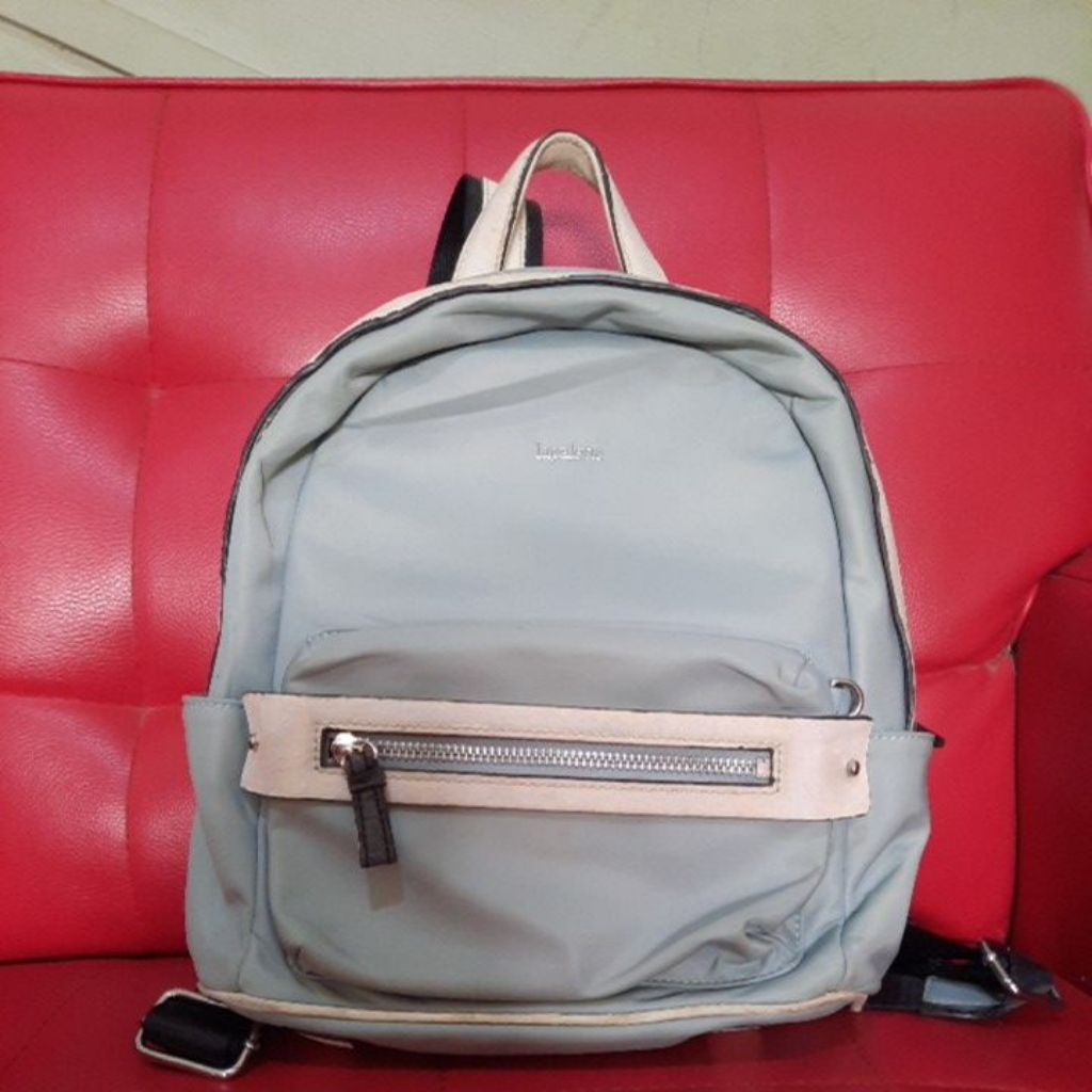 Tas ransel mini wanita Nilon tebal LapaLette