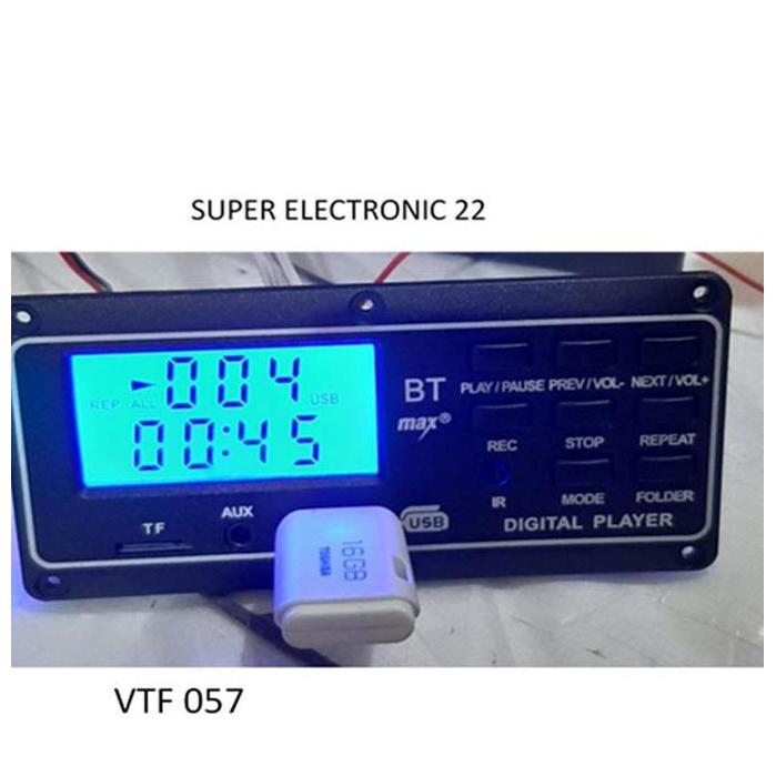 Modul kit Mp3 Bluetooth Audio LCD Besar 12 Volt Digital Player