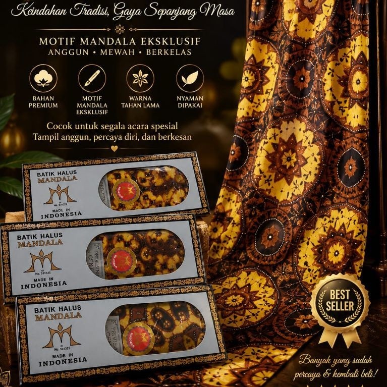 Kain panjang Mandala kotak/ kain panjang Mandala / kain panjang Mandala kotak 2.2 m