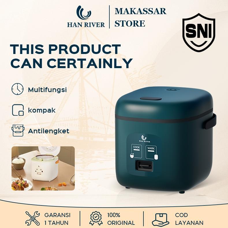 Big Promo [Pengiriman Dari Makassar]Han River Rice Cooker 0.8L Magic Com Mini Portable Penanak Nasi