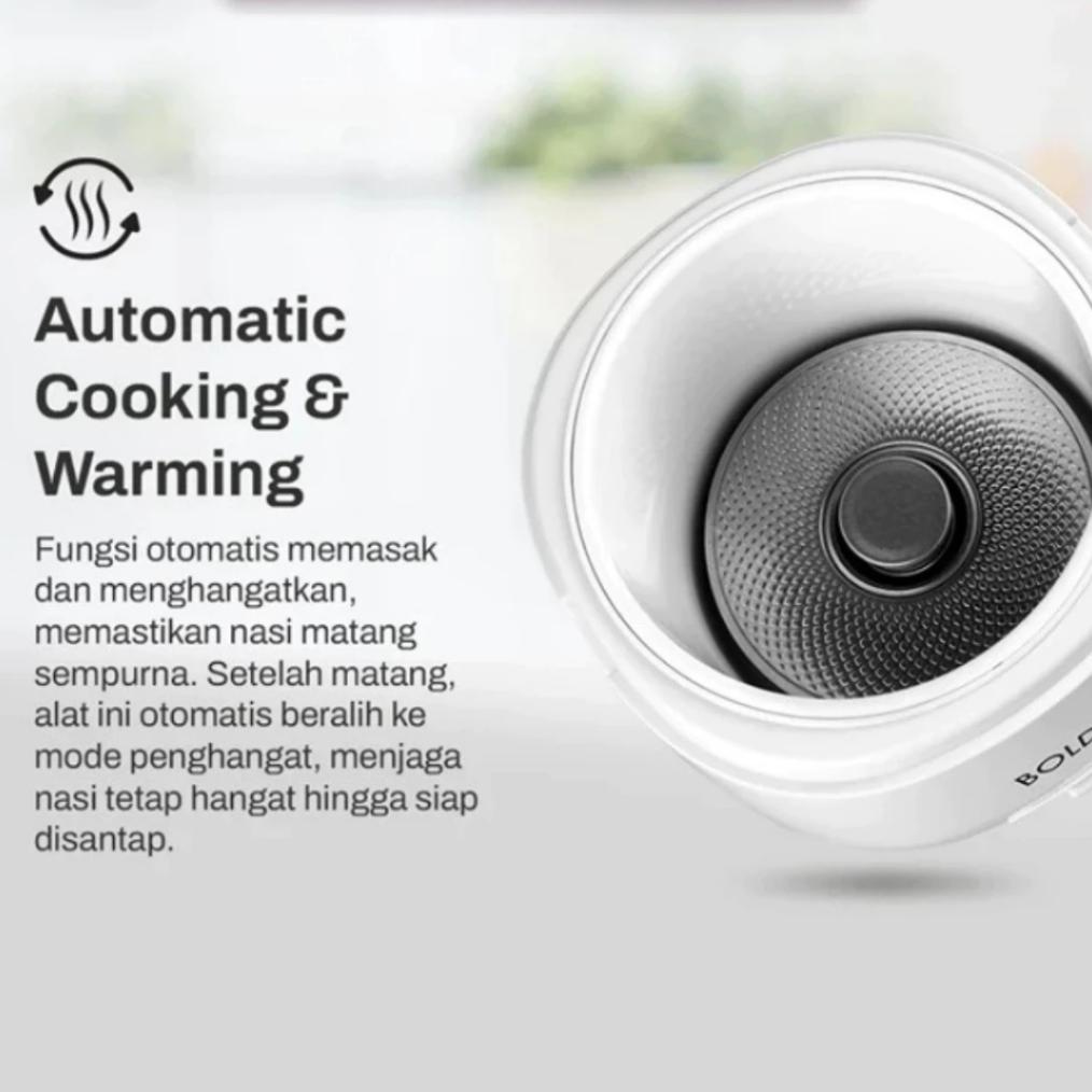 Terbaru Bolde Rice Cooker Super Cook Mini 0.3L - Anti Lengket Bpa Free