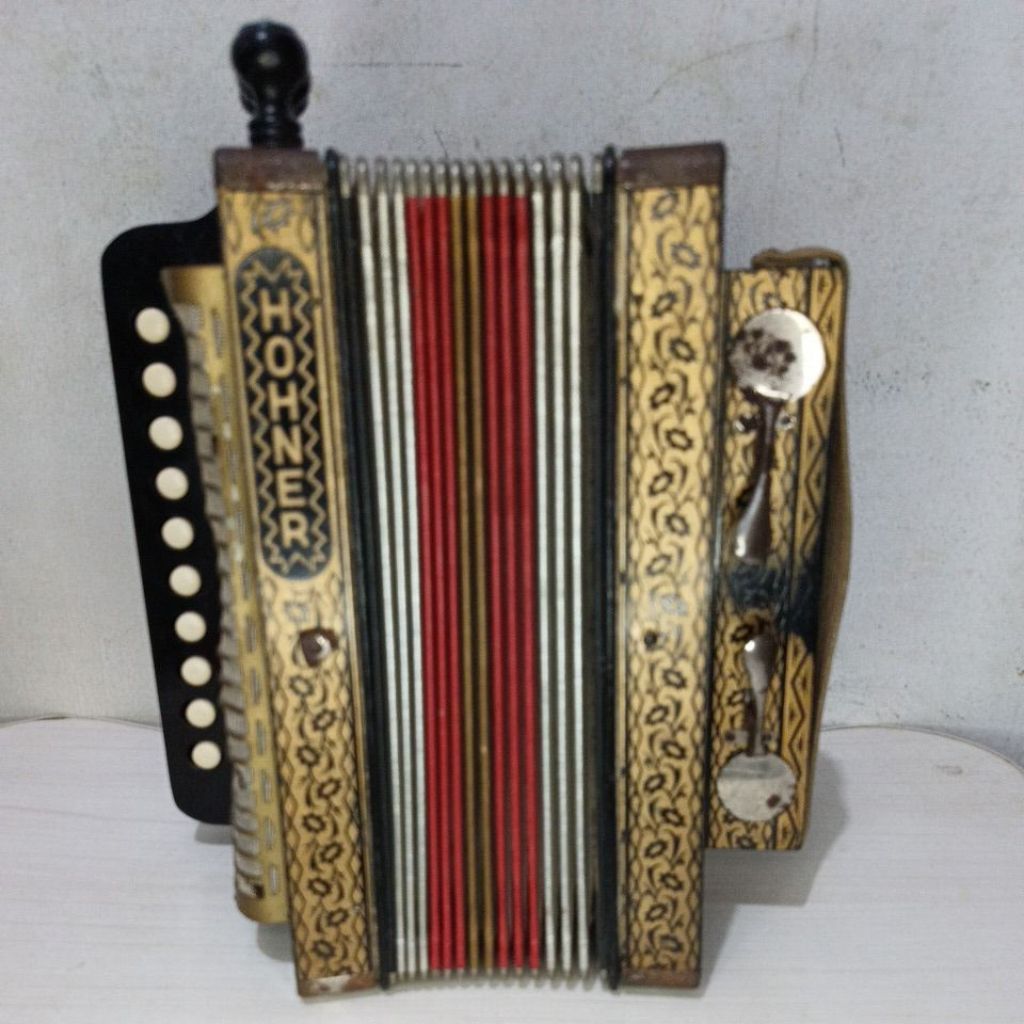 Hohner Germany Akordeon alat musik berfungsi