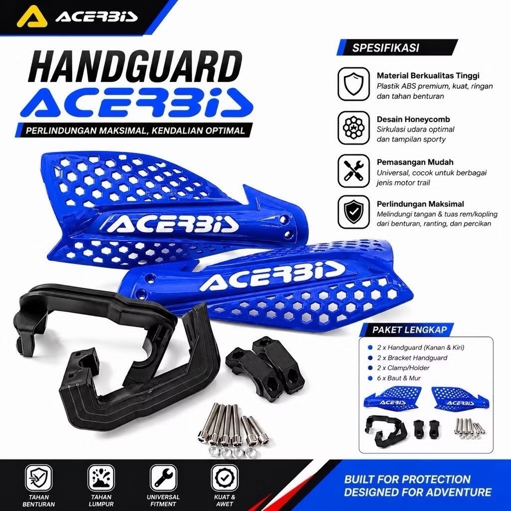 Handguard Acerbis Ultimate Universal Klx Crf Wr Dtracker beatsreet Dll Hanget Acerbis Klx Hangat Ace