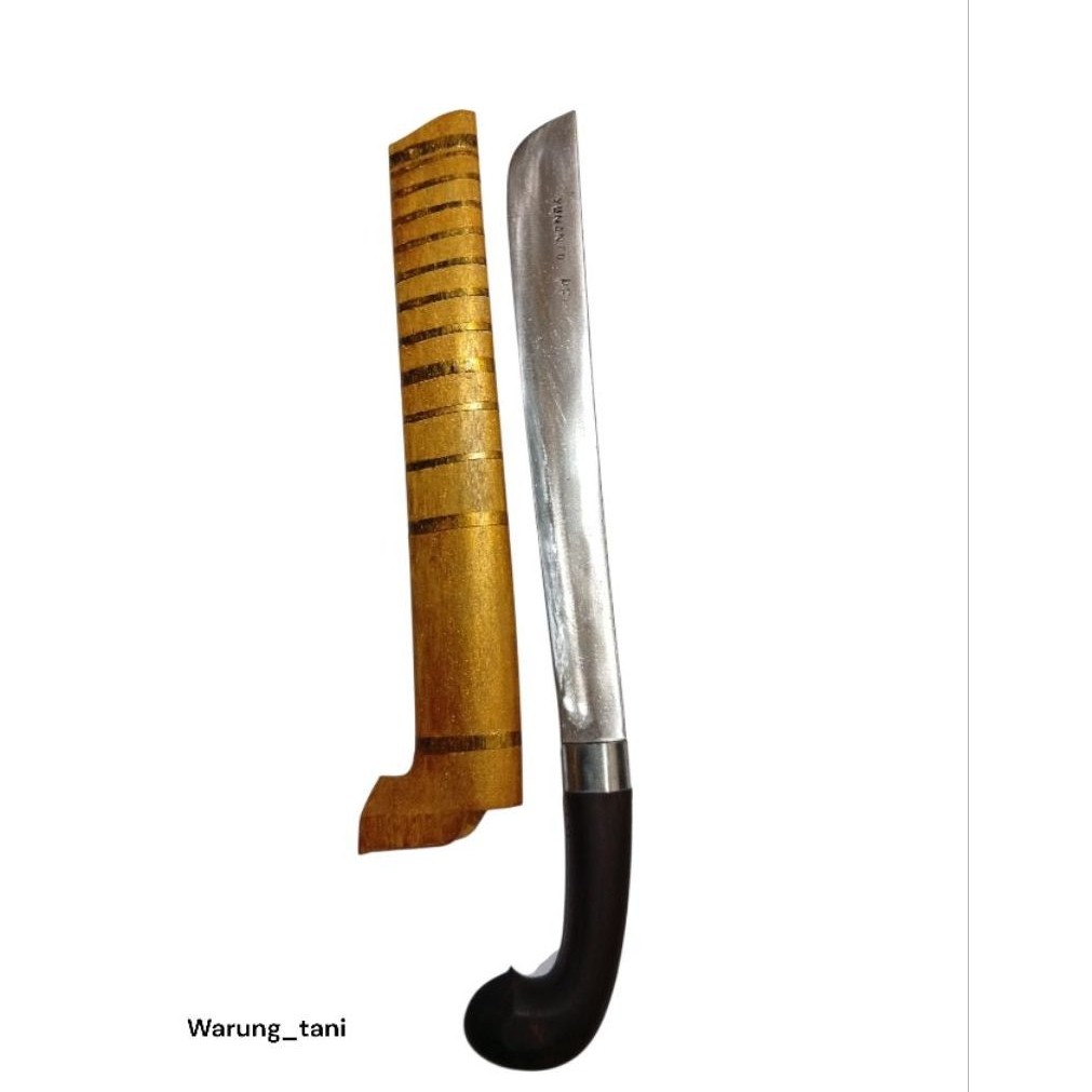 GOLOK TEBAS SUPER TAJAM Baja Per Asli 38cm Gagang Sonokeling - Parang Kebun Tebang Bambu Kayu