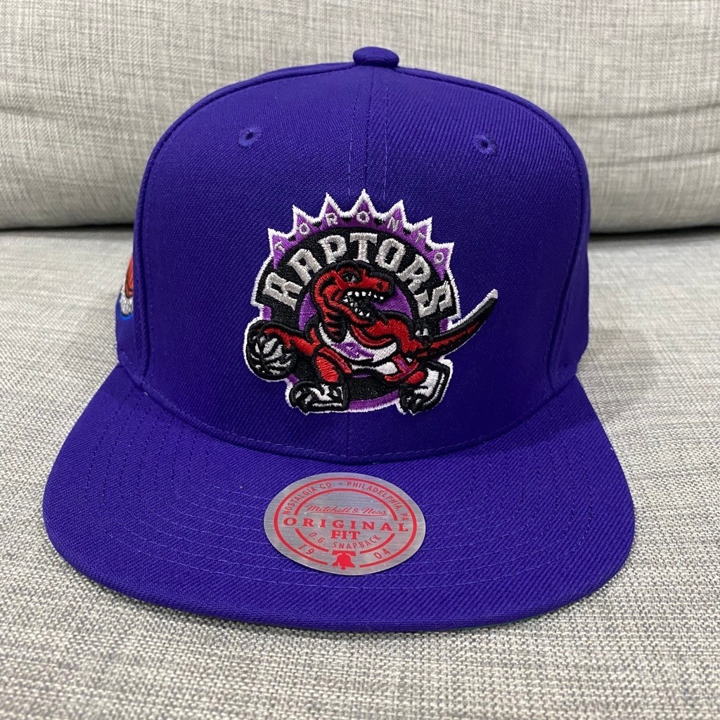 Topi Snapback basket hat baseball cap NBA Mitchell & Ness New Toronto Raptors vintage classic logo