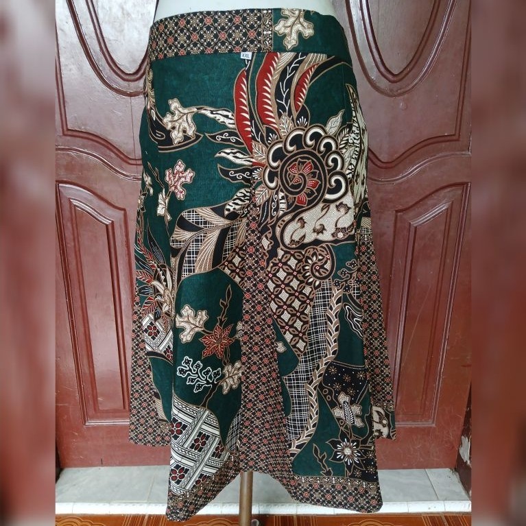 Rok Batik 7/8 Model Pecah 8 Pakai Lapis Puring / Rok Batik Modern / Bawahan Batik