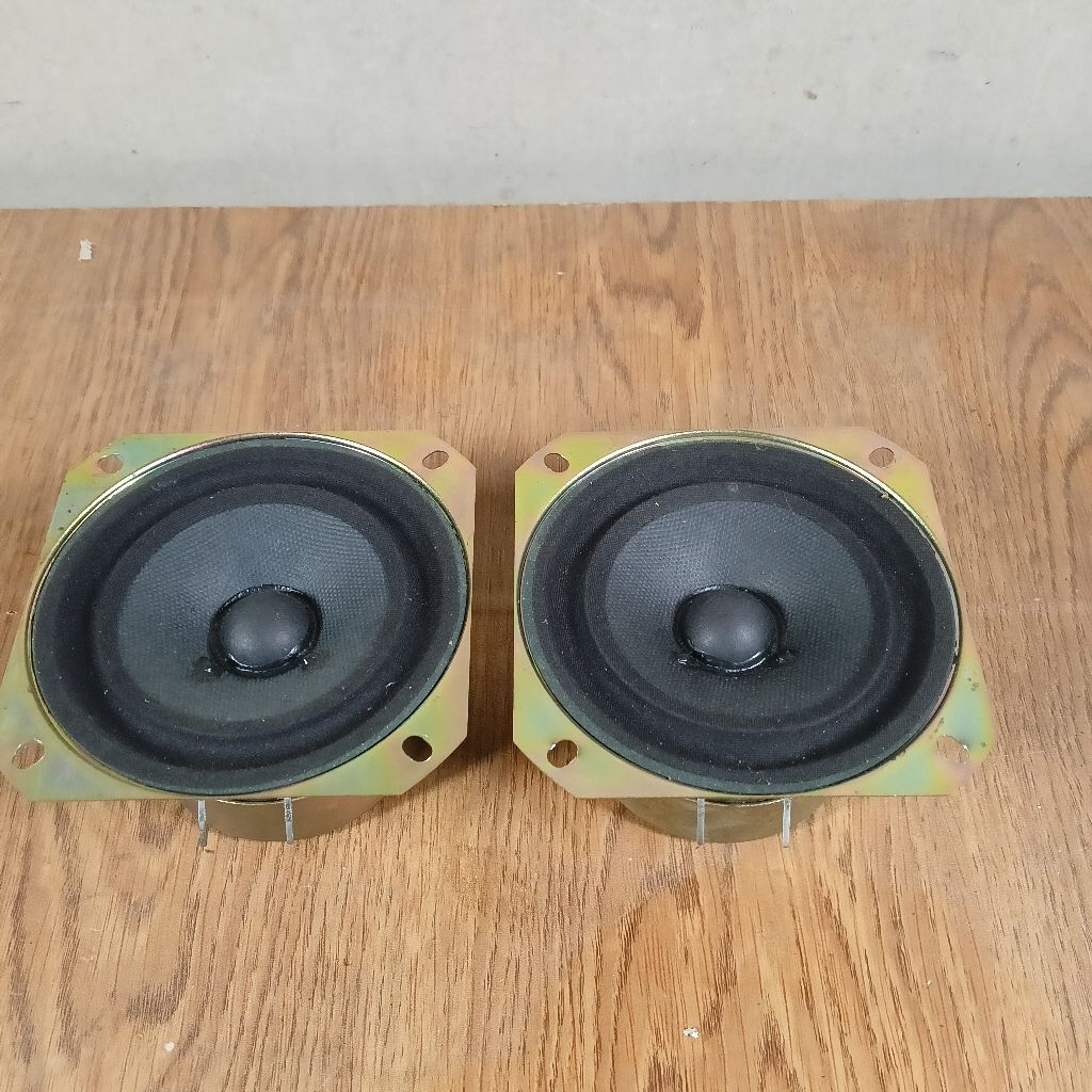 2pcs Speaker middle 4inch copotan Toshiba bekas normal sepasang
