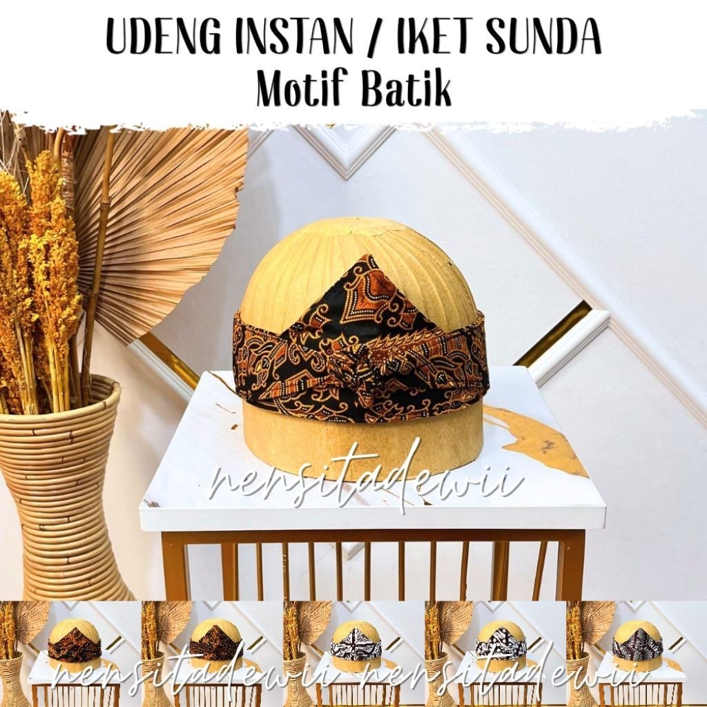 [Ud/P] • Udeng Instan Motif Batik / Iket Sunda