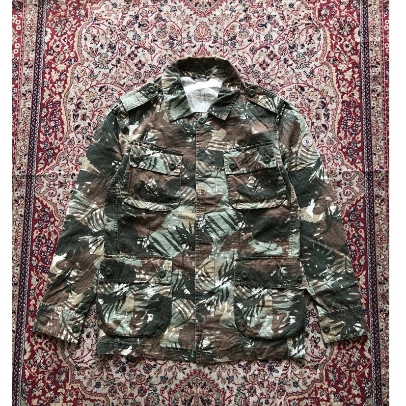 Sergeblanco military jungle fatigue shirt jacket Vintage Military Jungle fatigue Army jacket i939